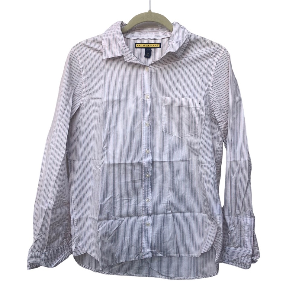 Prince & Fox Striped Oxford Shirt size Large